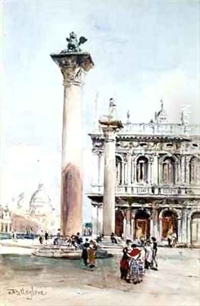 The Piazzetta di San Marco Venice Oil Painting by John Fulleylove