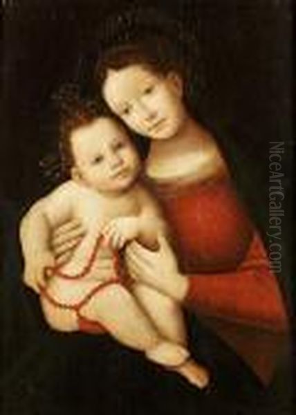 The Madonna And Child Oil Painting by Domenico Puligo