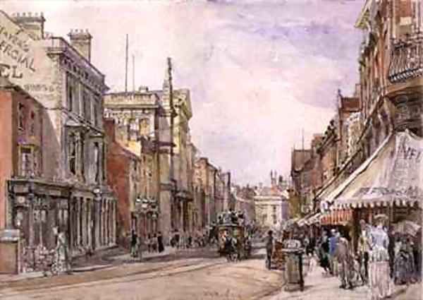 Granby Street Leicester Oil Painting by John Fulleylove