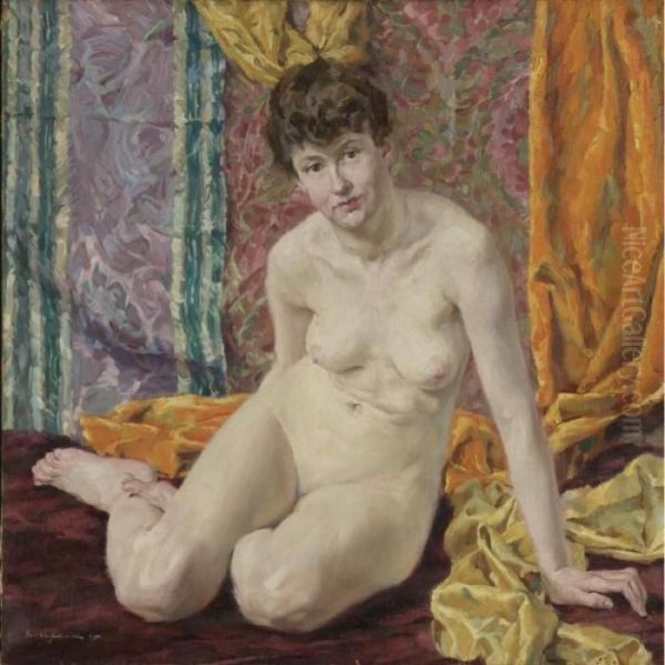 Nude Oil Painting by Walter Ufer