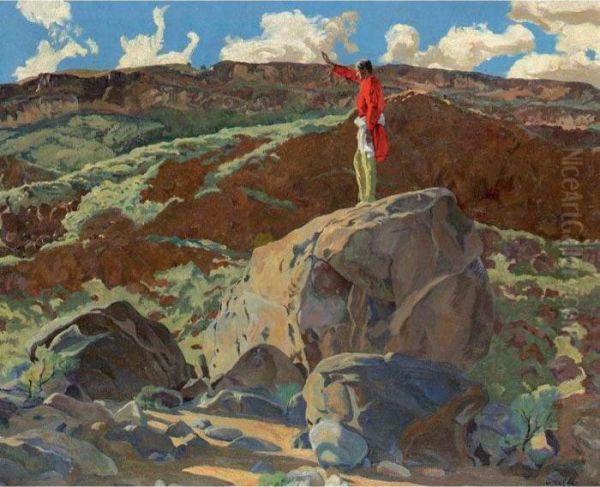 Mountain Prayer Oil Painting by Walter Ufer