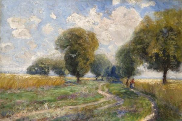 A Mezon,1911 Oil Painting by Ignac Ujvary