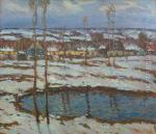 Podvecer Oil Painting by Josef Ullmann