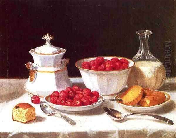 The Dessert Table Date unknown Oil Painting by John Francis