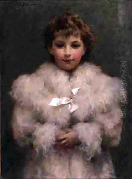 The Fur Coat Oil Painting by Stefani Melton Fisher