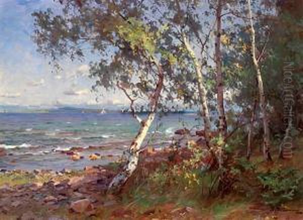 Fra Aasgaardstrand Oil Painting by Even Ulving