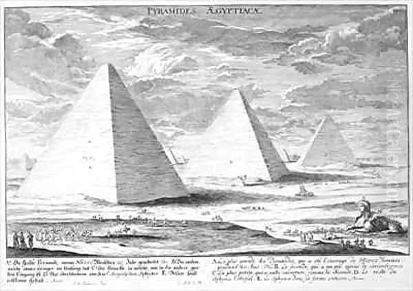 The Pyramids of Egypt Oil Painting by Johann Bernhard Fischer von Erlach