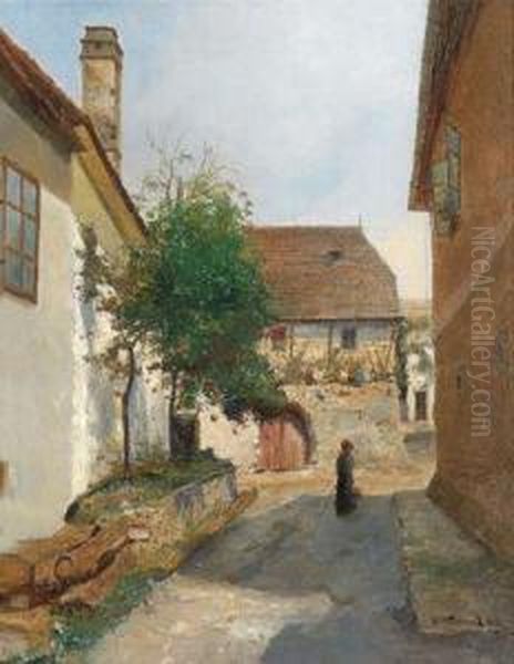 Motiv Aus Der Wachau Oil Painting by Paul Unbereit