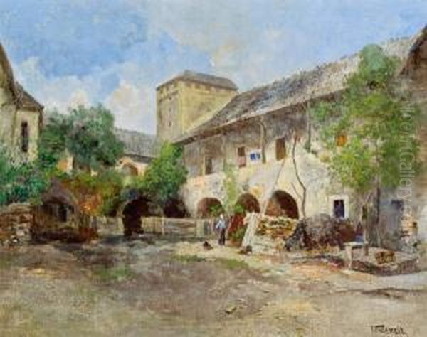 Der Teisenhoferhof In Weissenkirchen Oil Painting by Paul Unbereit