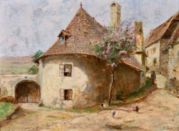 Motiv Aus Der Wachau Oil Painting by Paul Unbereit