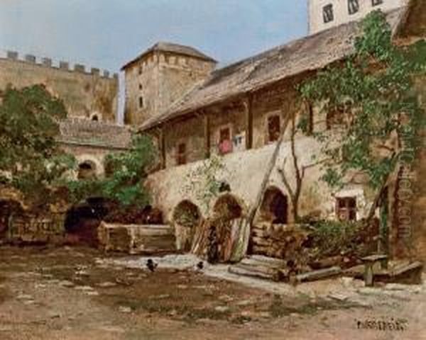 Der Teisenhoferhof In Weissenkirchen In Der Wachau Oil Painting by Paul Unbereit