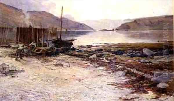 Kyles of Bute Oil Painting by David Fulton