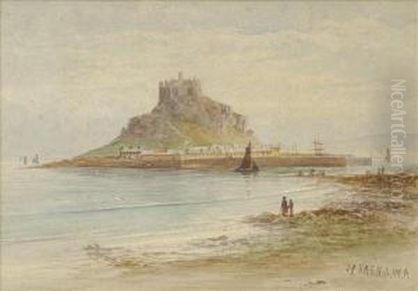 St. Michael's Mount,cornwall Oil Painting by John Clarkson Uren