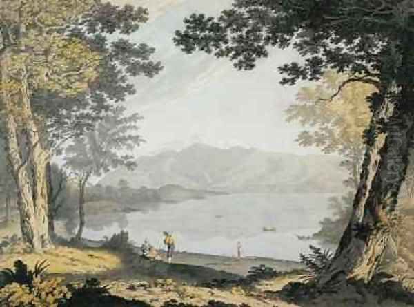 View of Skiddaw and Derwentwater Oil Painting by Joseph Farington