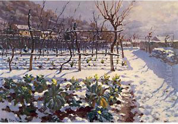 Ultime Nevicate Oil Painting by Enrico Ursella