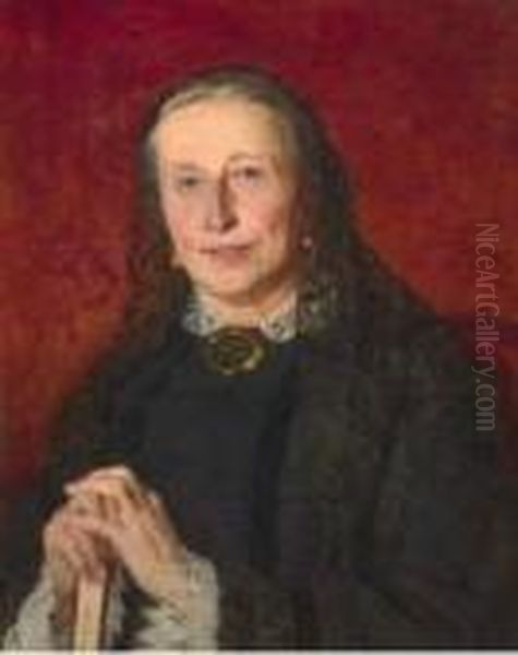 Ritratto Di Enrichetta Boni Oil Painting by Stefano Ussi