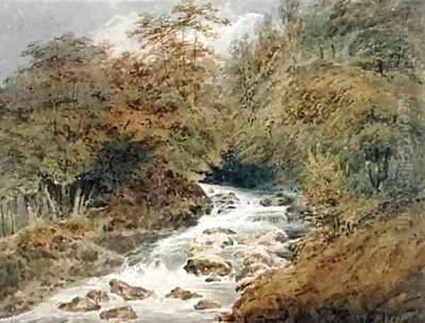 A Mountain Stream Oil Painting by Francois Louis Thomas Francia