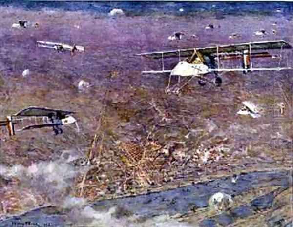 The Bombardment of Ludwigshafen by the French 26 May Oil Painting by Henry Farre