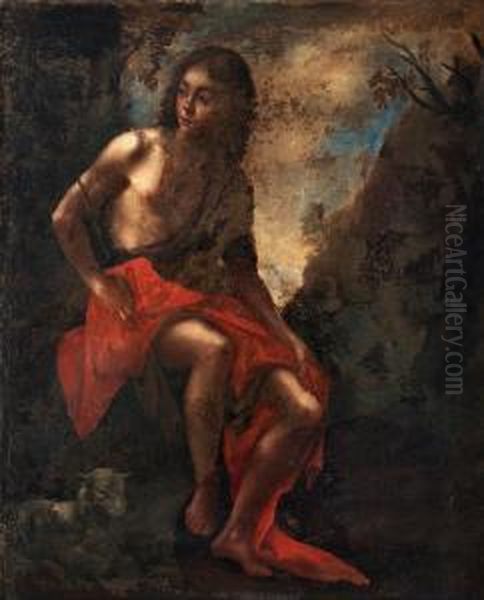 John The Baptist Oil Painting by Andrea Vaccaro