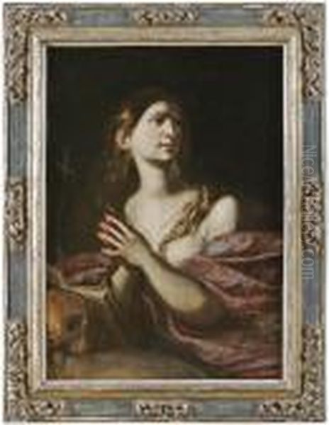 The Penitent Magdalene Oil Painting by Andrea Vaccaro