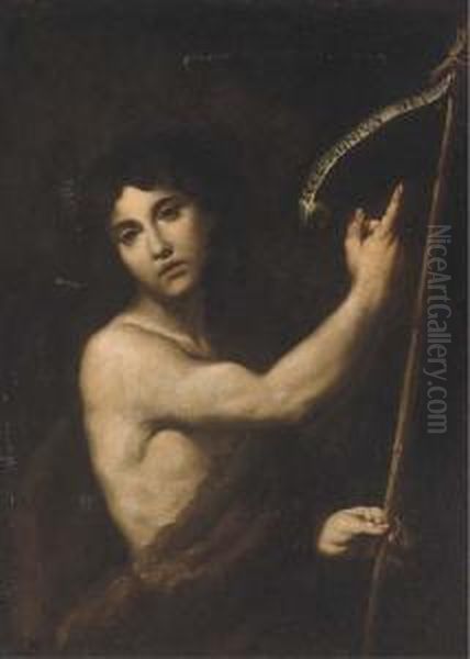 Saint John The Baptist Oil Painting by Andrea Vaccaro