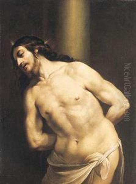 Cristo Atado A La Columna Oil Painting by Domenico Antonio Vaccaro