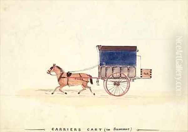 The Carriers Cart in Summer Oil Painting by William Francis Freelove