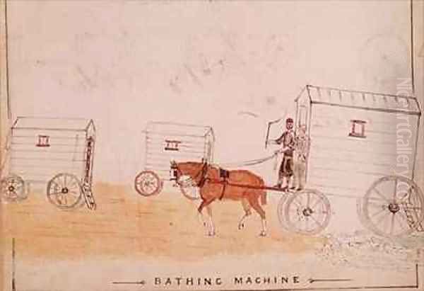 The Bathing Machine Oil Painting by William Francis Freelove