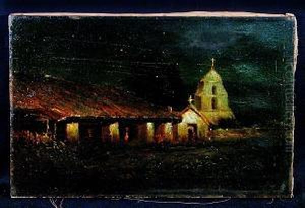 Mission San Antonio De Pala Oil Painting by Manuel Valencia