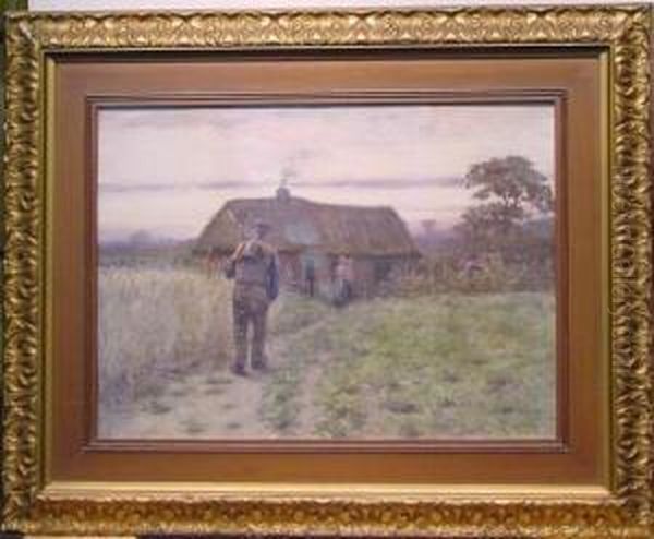 The Return Home Oil Painting by Hendrik Valkenburg