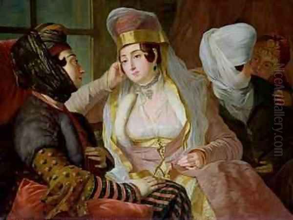 Maltese Women Oil Painting by Antoine de Favray