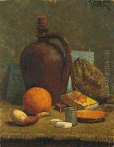 Nature Morte A L'orange Oil Painting by Ludovic Vallee