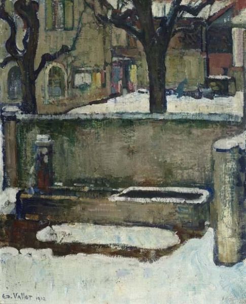 La Neige. 1912. Oil Painting by Edouard Vallet