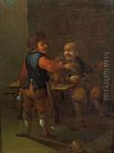 Zwei Zecher Oil Painting by Pieter Jansz. van Asch