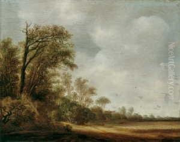 Sommerliche Dunenlandschaft. Oil Painting by Pieter Jansz. van Asch