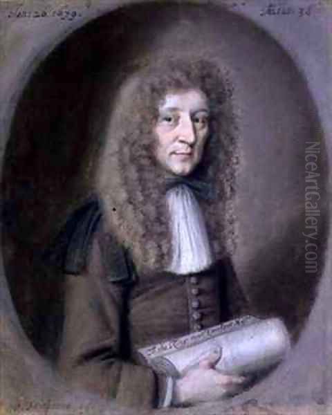 Portrait of a Man probably Thomas Dare Oil Painting by William Faithorne