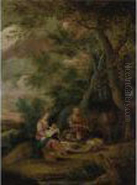 The Holy Family Oil Painting by Pieter Van Avont