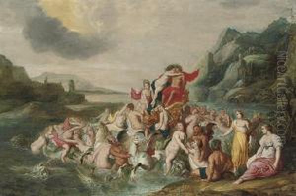 The Triumph Of Neptune Oil Painting by Jan Van Balen