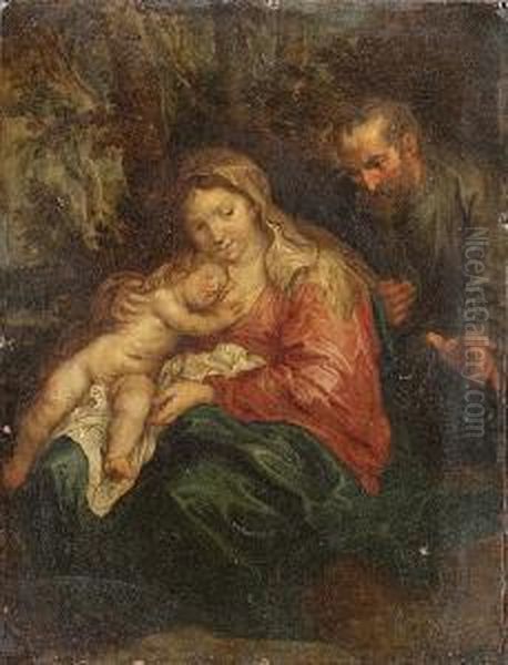 The Holy Family Oil Painting by Jan Van Balen