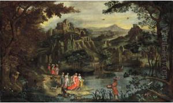 Ritrovamento Di Mose Oil Painting by Jan Van Balen