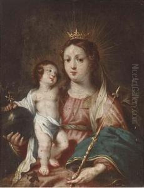 The Virgin And Child Oil Painting by Jan Van Balen