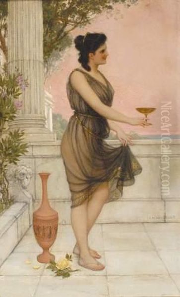 La Coupe De Vin Oil Painting by Jan van Beers