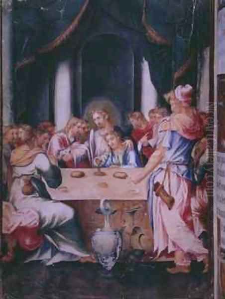 Last Supper Oil Painting by Julian Fuente del Saz