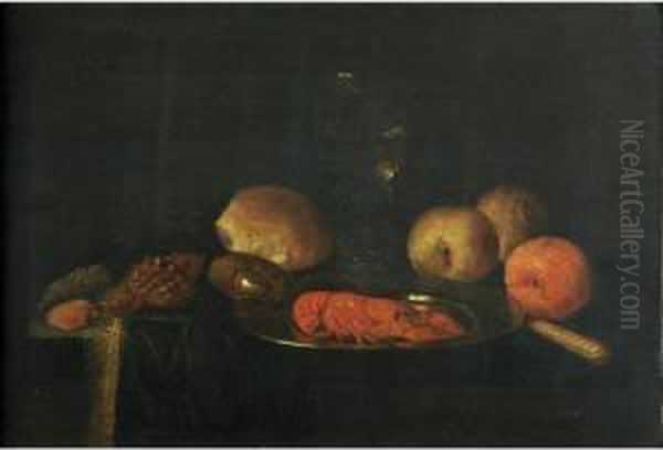 A Still Life Oil Painting by Abraham Hendrickz Van Beyeren