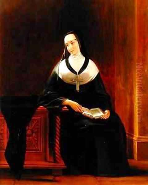 The Nun Oil Painting by George Whiting Flagg