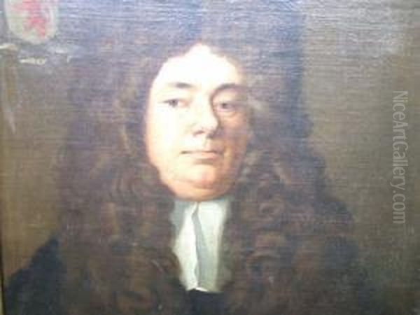 Bleeck, Portrait Of Sylvester Petit, Principal Ofbarnard's Inn , Head And Shoulders Oil Painting by Richard Van Bleek