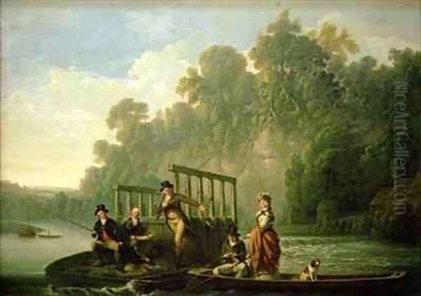 The Fishing Party Oil Painting by Joseph Farington