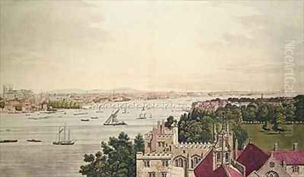 View of London from Lambeth Oil Painting by Joseph Farington