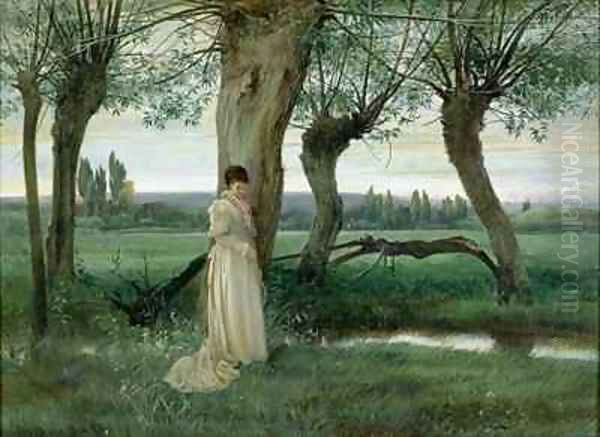 At The Brook Oil Painting by Edward Henry Fahey