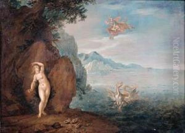 Perseus And Andromeda Oil Painting by Pieter Van Bredael